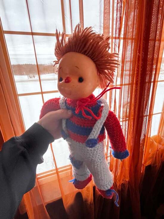 Unbranded Other - Vintage Handcrafted Raggedy Andy Crocheted Doll with Vinyl Face - Hong Kong